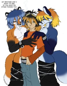 Rating: Explicit Score: 0 Tags: anthro balls_outline belt blonde_hair blue_eyes blue_hair body_hair bondage_pants bottomwear brother_(lore) brown_eyes bulge canid canine cigarette claws clothed clothing detailed_bulge dialogue digital_media_(artwork) e621 english_text eyewear fox genital_outline gideon goggles green_eyes group hair happy_trail human male male/male mammal muscular muscular_anthro muscular_male nipples pants penis_outline sibling_(lore) simple_background smile smoking studded_belt studs tail text trio unimpressed white_background User: bunchy7s Rating: Explicit Score: 0 Tags: anthro balls_outline belt blonde_hair blue_eyes blue_hair body_hair bondage_pants bottomwear brother_(lore) brown_eyes bulge canid canine cigarette claws clothed clothing detailed_bulge dialogue digital_media_(artwork) e621 english_text eyewear fox genital_outline gideon goggles green_eyes group hair happy_trail human male male/male mammal muscular muscular_anthro muscular_male nipples pants penis_outline sibling_(lore) simple_background smile smoking studded_belt studs tail text trio unimpressed white_background User: bunchy7s