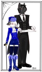 Rating: Safe Score: 0 Tags: anthro butler cane canid canine canis classy clothing duo e621 hi_res kuni lagomorph legwear leporid male mammal rabbit simple_background stockings white_background wolf User: bunchy7s