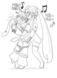 Rating: Explicit Score: 0 Tags: 1boy 1girl beamed_eighth_notes blush detached_sleeves eighth_note female greyscale hatsune_miku hetero kagamine_len long_hair mamoniji monochrome musical_note panties penis rule34 shorts_pull tagme thighhighs twintails underwear very_long_hair vocaloid User: bunchy7s
