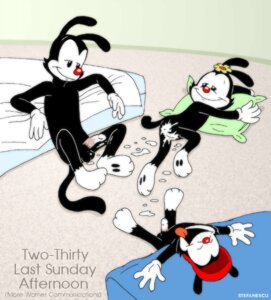 Rating: Explicit Score: 0 Tags: 1girls 2boys after_sex animaniacs brothers_and_sister cum dot_warner female incest male rule34 stefanescu wakko_warner yakko_warner User: bunchy7s