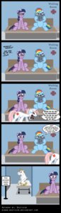Rating: Safe Score: 0 Tags: bandage bench blonde_hair blue_body blue_feathers blue_fur blush bodily_fluids bulk_biceps_(mlp) comic cross cutie_mark dialogue e621 earth_pony english_text equid equine feathered_wings feathers female feral friendship_is_magic fur hair hasbro hi_res horn horse humor joke laugh male mammal medical mohawk multicolored_hair muscular my_little_pony mythological_creature mythological_equine mythology niban-destikim nurse nurse_redheart_(mlp) patient pegasus pony purple_body purple_fur purple_hair quadruped rainbow_dash_(mlp) rainbow_hair red_cross tail tears text twilight_sparkle_(mlp) two_tone_hair unicorn url wings User: bunchy7s