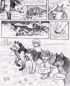 Rating: Safe Score: 0 Tags: ambiguous_gender canid canine canis clothed clothing comic coop_(wrng) dialogue digitigrade e621 english_text feral fungus fur graphite_(artwork) greyscale group human male mammal monochrome mushroom natsume_(wrng) natsumewolf oz_(wrng) quadruped rikku text traditional_media_(artwork) wolf wolf's_rain wolf's_rain_next_generation User: bunchy7s