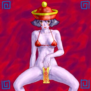 Rating: Explicit Score: 0 Tags: artist_request bikini bottomless bra breasts darkstalkers female geung_si hsien_ko jiangshi lei-lei lei_lei rule34 small_breasts swimsuit tongue User: bunchy7s