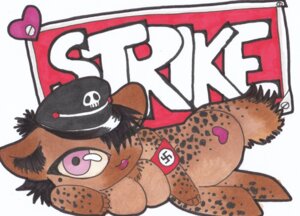 Rating: Safe Score: 0 Tags: bone breasts clothing e621 elks0ng female feral hat headgear headwear heart_symbol hyena mammal nazi skull solo spotted_hyena swastika tail User: bunchy7s Rating: Safe Score: 0 Tags: bone breasts clothing e621 elks0ng female feral hat headgear headwear heart_symbol hyena mammal nazi skull solo spotted_hyena swastika tail User: bunchy7s