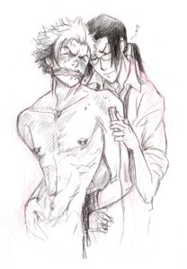 Rating: Explicit Score: 0 Tags: 2boys arms_behind_back bondage bound_wrists clothed_on_nude gag gay glasses iianbe jin_(samurai_champloo) male male_only monochrome mugen_(samurai_champloo) nipples rule34 samurai_champloo sketch vibrator yaoi User: bunchy7s