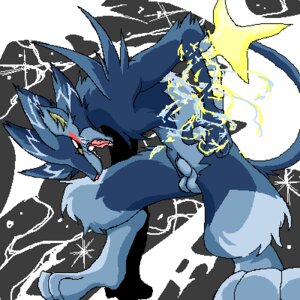 Rating: Explicit Score: 0 Tags: 1:1 animal_genitalia anthro anthrofied balls e621 electricity fangs felid fully_sheathed generation_4_pokemon genitals low_res luxray male mammal nintendo open_mouth pokemon pokemon_(species) pokemorph sheath solo tail teeth unknown_artist User: bunchy7s