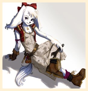 Rating: Safe Score: 0 Tags: 5_fingers accessory adjustable_wrench anthro arm_support belt biped black_nose boots border breasts canid canine canis cleavage clothed clothing crossed_legs domestic_dog dress e621 fay_(star_fox) female fingerless_gloves fingers footwear fur gloves hair hair_accessory hair_ribbon hammer handwear holding_object holding_tool jewelry legwear looking_at_viewer mammal necklace ninanai nintendo oil pendant purple_eyes purple_sclera ribbons shoes simple_background sitting small_breasts smile socks solo star_fox tail tools topwear vest white_background white_body white_fur white_hair wrench yellow_border User: bunchy7s