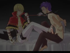 Rating: Explicit Score: 0 Tags: 2boys arms_behind_back bondage bound_wrists censored clothing collar footjob gay high_wizard kuro_(pixiv762722) leash male male_only panting ragnarok_online rule34 tagme yaoi User: bunchy7s