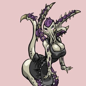 Rating: Questionable Score: 0 Tags: 1:1 alien big_breasts blush breasts butt claws cleavage clothed clothing e621 female frilly lictor_(tyranid) maid_uniform markings non-mammal_breasts oniontrain pink_background purple_markings simple_background solo spikes tentacles tyranid uniform warhammer_(franchise) warhammer_40000 User: bunchy7s