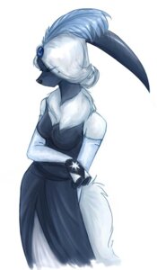 Rating: Safe Score: 0 Tags: 2006 absol alternative_fashion anthro anthrofied biped black_clothing black_nose breasts canid canine clasped_hands classy cleavage clothed clothing digital_media_(artwork) digital_painting_(artwork) dress e621 eyes_closed female fully_clothed fur gabapple generation_3_pokemon goth grey_body grey_clothing grey_dress grey_fur grey_topwear hair mammal medium_breasts nintendo painting_(artwork) pokemon pokemon_(species) pokemorph portrait simple_background snout solo standing star tail three-quarter_portrait topwear translucent translucent_hair white_background white_clothing white_hair white_tail User: bunchy7s