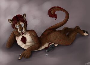 Rating: Explicit Score: 0 Tags: anthro balls biped black_penis bodily_fluids claws cum e621 erection eyewear felid fur genital_fluids genitals glasses hair hi_res hybrid krimzen_redwing liger lion looking_at_viewer male mammal nude pantherine penis pinup pose raised_tail simple_background solo stripes tail taka_tiger tiger User: bunchy7s
