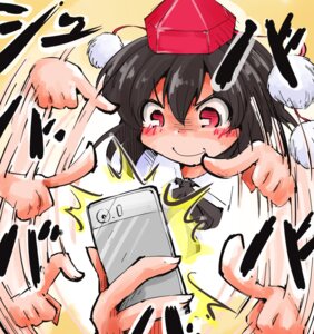 Rating: Safe Score: 0 Tags: asian_mythology avian aya_shameimaru bird black_hair blush cellphone clothing corvid corvus_(genus) crow e621 east_asian_mythology electronics female fist_of_the_north_star group hair hat headgear headwear hi_res japanese_mythology japanese_text mammal mythology oscine passerine phone red_eyes shinapuu short_hair smile sound_effects tengu text tokin_hat touhou yokai User: bunchy7s