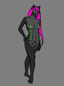 Rating: Explicit Score: 0 Tags: 10_breasts alpha_channel animal_genitalia anthro arm_warmers armwear balls biped black_body black_fur breasts claws clothing e621 fur genitals green_nipples gynomorph hair hi_res intersex kittymewmew mammal multi_breast multi_nipple nipples nude pink_hair sheath simple_background solo supernumerary_breasts toe_claws zhiral User: bunchy7s