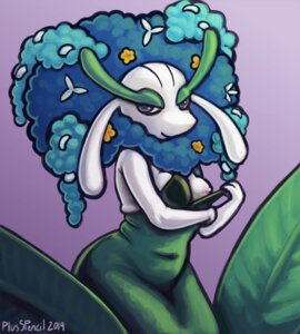 Rating: Questionable Score: 0 Tags: 2014 blue_flower_florges breasts clothing e621 female florges generation_6_pokemon looking_at_viewer nintendo plus5pencil pokemon pokemon_(species) solo undressing User: bunchy7s