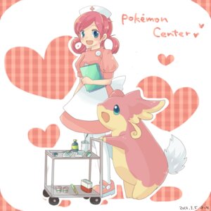 Rating: Safe Score: 0 Tags: 1:1 2012 ambiguous_gender apron audino blue_eyes blush clothing dress duo e621 female generation_5_pokemon hair hat hatuse headgear headwear heart_symbol human mammal nintendo nurse_clothing nurse_hat nurse_headwear nurse_joy open_mouth open_smile pill_bottle pink_clothing pink_dress pink_hair pokemon pokemon_(species) pushcart simple_background smile white_apron white_clothing User: bunchy7s