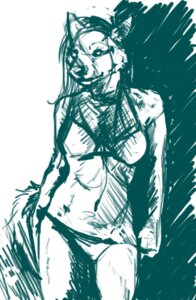Rating: Safe Score: 0 Tags: anthro canid canine canis clothing e621 female mammal purri sketch smile solo swimwear wolf User: bunchy7s