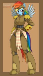Rating: Safe Score: 0 Tags: 2012 9:16 anthro anthrofied armor biped blue_body blue_feathers blue_fur digital_media_(artwork) e621 equid equine feathered_wings feathers female friendship_is_magic fur hair hand_on_hip hasbro headgear helmet hi_res kloudmutt looking_at_viewer mammal multicolored_hair my_little_pony mythological_creature mythological_equine mythology pegasus purple_eyes rainbow_dash_(mlp) rainbow_hair simple_background solo standing tail unimpressed wings User: bunchy7s