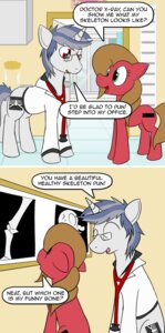 Rating: Safe Score: 0 Tags: ask_pun bone brown_hair comic cutie_mark dialogue doctor doctor's_office dr._xray_(mlp) duo e621 earth_pony english_text equid equine eyewear fan_character female feral glasses green_eyes grey_hair hair hasbro hi_res horse humor joke male mammal medical medical_instrument my_little_pony pony pun pun_pony quadruped radiograph red_eyes ribs scientific_instrument skull stethoscope tail text tongue_depressor tumblr unknown_artist User: bunchy7s