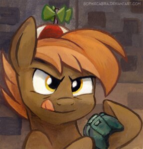 Rating: Safe Score: 0 Tags: 2014 beanie brown_hair bust_portrait button_mash_(mlp) clothing controller e621 earth_pony equid equine feral friendship_is_magic game_controller hair hasbro hat headgear headwear holding_controller holding_object horse kenket male mammal multicolored_hair my_little_pony painting_(artwork) pony portrait propeller_hat solo sophiecabra tongue tongue_out traditional_media_(artwork) traditional_painting_(artwork) two_tone_hair yellow_eyes User: bunchy7s