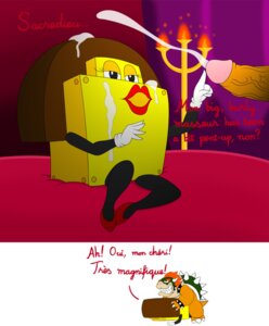 Rating: Explicit Score: 0 Tags: anthro bed bodily_fluids bowser bowser's_inside_story brock_(species) broque_madame cum cum_on_face cumshot duo e621 ejaculation english_text erection female female_penetrated foreskin from_behind_position furniture genital_fluids genitals half-closed_eyes happy happy_sex humanoid_genitalia humanoid_penis interspecies koopa lipstick lizard makeup male male/female male_penetrating male_penetrating_female mario_and_luigi_(series) mario_bros narrowed_eyes nintendo orgasm penetration penis reptile retracted_foreskin scalie sex simple_background smile teeth text timoteihiv what User: bunchy7s