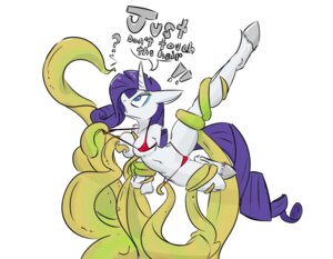 Rating: Questionable Score: 0 Tags: 2013 anthro anthrofied blue_eyes breasts clothed clothing cutie_mark dialogue e621 english_text equid equine female friendship_is_magic frumplechuck fur hair hasbro horn mammal my_little_pony mythological_creature mythological_equine mythology nipples purple_hair rarity_(mlp) simple_background skimpy solo spread_legs spreading tail tentacles text unicorn white_background white_body white_fur User: bunchy7s