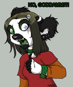 Rating: Safe Score: 0 Tags: alternative_fashion anthro brown_hair clothing e621 female glamfur goth hair heterochromia lemur low_res mammal primate shirt solo strepsirrhine topwear zeriara zeriara_(character) User: bunchy7s