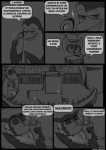 Rating: Safe Score: 0 Tags: 2010 adelie_penguin anthro avian aye-aye bird blush brush-tailed_penguin comic crown dialogue digital_media_(artwork) dreamworks e621 english_text eyewear goggles greyscale group headgear king_julien kowalski_(madagascar) lemur madagascar_(series) male mammal maurice_(madagascar) monochrome penguin primate ring-tailed_lemur strepsirrhine text tsuyagami User: bunchy7s