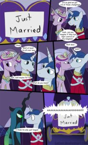 Rating: Safe Score: 0 Tags: 2012 arthropod carriage changeling_(mlp) clothing comic comic_sans dialogue e621 english_text equid equine feathered_wings feathers female feral flower friendship_is_magic green_eyes hasbro hi_res horn loceri male mammal my_little_pony mythological_creature mythological_equine mythology paper plant queen_chrysalis_(mlp) shining_armor_(mlp) sign text unicorn wedding_veil winged_unicorn wings User: bunchy7s