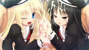 Rating: Explicit Score: 0 Tags: 2girls black_hair blonde_hair blue_eyes censored cum erekutorippu female game_cg grey_eyes long_hair male one_closed_eyes open_mouth penis ritoru_bicchi rule34 wink User: bunchy7s