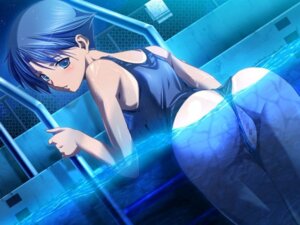 Rating: Questionable Score: 0 Tags: ass bent_over blue_hair blush cameltoe censored color female game_cg human m&amp;m_(mickey_and_mackey) mikumo_kazusa natsukami night one-piece_swimsuit pool pussy rule34 school_swimsuit short_hair swimsuit swimsuit_aside water User: bunchy7s