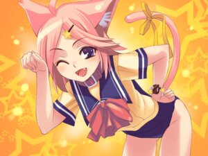 Rating: Safe Score: 0 Tags: 4:3 animal_humanoid asian_clothing bottomless cat_humanoid cat_tail clothed clothing collar e621 east_asian_clothing fangs felid felid_humanoid feline feline_humanoid female hair humanoid japanese_clothing japanese_school_uniform leash mammal mammal_humanoid one-piece_swimsuit one_eye_closed oryou pattern_background paw_pose pink_hair pose purple_eyes school_swimsuit school_uniform serafuku simple_background solo star star-shaped_background star_polygon swimsuit_under_clothing swimwear tail teeth uniform wink User: bunchy7s