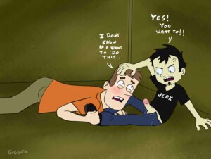 Rating: Explicit Score: 0 Tags: 2boys balls black_hair black_t-shirt blue_eyes brown_hair chris_pearson crying_with_eyes_open dan_(dan_vs) dan_vs. erect_penis erection forced_oral gay giggitie green_eyes green_pants hand_on_head imminent_fellatio inviting_to_sex jeans lying_on_stomach male male_only mouth_open nonconsensual orange_shirt pants_open penis penis_out rule34 sitting soul_patch tagme tears unzipped yaoi User: bunchy7s