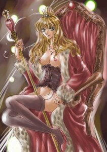 Rating: Explicit Score: 0 Tags: blonde_hair blue_eyes bottomless breasts corset crown female female_only fire_emblem fire_emblem:_genealogy_of_the_holy_war garter_straps high_heels lachesis_(fire_emblem) nakamasomo necklace nipples no_bra open_clothes open_robe rings robe rule34 scepter sitting smile thighhighs throne User: bunchy7s