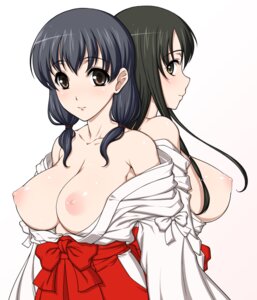 Rating: Explicit Score: 0 Tags: back_to_back bangs bare_shoulders black_hair bow breasts brown_eyes brown_hair female hakama iwato_kasumi japanese_clothes jindai_komaki large_breasts long_hair looking_at_viewer masa_yuki miko multiple_females multiple_girls nipples off_shoulder pointy_chin puffy_nipples rule34 saki simple_background tied_hair twintails User: bunchy7s