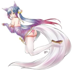 Rating: Questionable Score: 0 Tags: 1:1 absurd_res accessory ahri_(lol) animal_humanoid armwear bell blue_hair blush butt canid canid_humanoid canine canine_humanoid choker clothing detached_sleeves dress e621 ejami facial_markings female footwear fox fox_humanoid fox_tail hair hair_accessory head_markings hi_res humanoid jewelry league_of_legends legwear long_hair mammal mammal_humanoid markings multi_tail necklace panties panty_shot paw_pose pigtails pink_clothing pink_panties pink_underwear pose riot_games sandals shoes simple_background solo tail tencent thigh_highs underwear white_background white_clothing white_legwear yellow_eyes User: bunchy7s