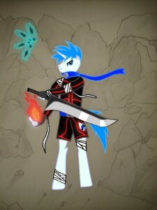 Rating: Safe Score: 0 Tags: 3:4 accessory anthro bandage blue_eyes blue_hair blue_tail bottomwear clothing cutie_mark e621 fan_character fire glowing hair hasbro headband horn kunai magic male melee_weapon my_little_pony pants pixel_terabyte solo sword tail weapon User: bunchy7s