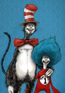 Rating: Safe Score: 0 Tags: anthro blue_hair clothed clothing creepy domestic_cat dr._seuss duo e621 featureless_crotch felid feline felis hair hat headgear headwear male mammal nightmare_fuel nude tail the_cat_(the_cat_in_the_hat) the_cat_in_the_hat thing_1 wesley_eggebrecht User: bunchy7s