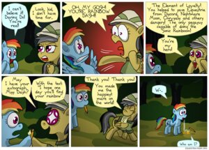 Rating: Safe Score: 0 Tags: 2013 armor autograph blue_body blue_feathers blue_fur bottomless character_signature clothed clothing comic cutie_mark daring_do_(mlp) e621 english_text equid equine fadri feathered_wings feathers female friendship_is_magic fur grey_hair hair hasbro hat headgear headwear helmet mammal multicolored_hair my_little_pony mythological_creature mythological_equine mythology paper pegasus pencil_(object) pith_helmet purple_eyes rainbow_dash_(mlp) rainbow_hair role_reversal shirt text topwear wings User: bunchy7s