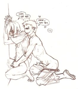 Rating: Explicit Score: 0 Tags: 2boys bleach gay hirako_shinji male male_only monochrome muguruma_kensei rule34 tagme yaoi User: bunchy7s