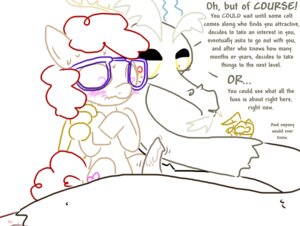 Rating: Explicit Score: 0 Tags: blush bodily_fluids chimera cutie_mark dialogue discord_(mlp) draconequus duo e621 earth_pony english_text equid equine erection eyewear female feral friendship_is_magic genitals glasses hasbro horse male mammal monochrome my_little_pony nervous penis pony rule34 scared smooth_skin sweat text the_weaver twist_(mlp) young young_feral User: bunchy7s