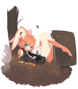 Rating: Safe Score: 0 Tags: 2008 accessory anthro barefoot biped blue_eyes book bottomwear clothing e621 feet female grass hair lagomorph leporid liki looking_at_viewer lying mammal necktie on_back open_mouth orange_hair plant rabbit skirt smile solo tree User: bunchy7s