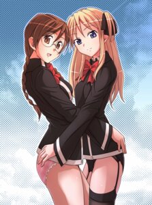 Rating: Questionable Score: 0 Tags: blonde_hair blue_eyes braid breasts brown_eyes brown_hair clala e20 female glasses multiple_females multiple_girls panties quiz_magic_academy ribbon rule34 shalon symmetrical_docking thighhighs underwear yuri User: bunchy7s