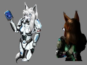 Rating: Safe Score: 0 Tags: alpha_channel anthro arctic_fox armor avalanchjml blue_eyes brown_hair canid canine canis coyote duo e621 female fox hair hi_res mammal niki_(avalanchjml) pilot simple_background transparent_background true_fox white_hair wolf zyra_(avalanchjml) User: bunchy7s