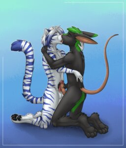 Rating: Explicit Score: 0 Tags: 4_toes anthro balls black_body black_fur catwolf digitigrade duo e621 erection eyes_closed feet felid frottage fur genitals green_hair hair handjob hindpaw humanoid_genitalia humanoid_penis hybrid interspecies kissing kneeling lagomorph leporid male male/male mammal masturbation multicolored_hair nude pantherine pawpads paws penile penile_masturbation penis penises_touching rabbit rodent_tail sex simple_background soles stripes tail tiger toes tongue two_tone_hair white_body white_fur User: bunchy7s