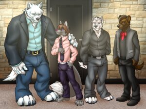Rating: Questionable Score: 0 Tags: 4:3 accessory anthro arctic_wolf barefoot belt big_muscles blue_eyes bone bone_necklace boots bottomwear bulge canid canine canis claws clothing detailed_background digital_media_(artwork) door e621 embarrassed father_(lore) father_and_child_(lore) father_and_son_(lore) feet footwear fox full-length_portrait fur gear_(dhalo) grey_hair group hair happy hyena jacket jay_(jaysilverfox) jewelry love male mammal muscular muscular_male necklace necktie pants parent_(lore) parent_and_child_(lore) parent_and_son_(lore) portrait purple_eyes purple_nose rei_(jaysilverfox) romantic romantic_couple shoes sirio_(dhalo) size_difference son_(lore) spotted_hyena stone_wall tail toe_claws topwear vallhound wall_(structure) wolf User: bunchy7s