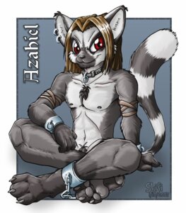 Rating: Explicit Score: 0 Tags: 2005 4_fingers ankle_cuffs athletic azahiel bdsm black_nose bondage bound brown_hair chain chest_tuft claws collar crossed_legs cuff_(restraint) digital_media_(artwork) e621 ear_piercing feet fingers fur grey_body grey_fur hair hindpaw lemur looking_at_viewer male mammal markings muscular navel nipples nude pawpads paws pecs piercing primate pubes red_eyes restraints ring-tailed_lemur ring_(marking) ringed_tail shackles sitting skifi slave smile solo strepsirrhine striped_markings striped_tail stripes submissive submissive_male tail tail_markings tuft wrist_cuffs User: bunchy7s