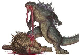 Rating: Explicit Score: 0 Tags: 3_toes anguirus blood bodily_fluids claws death digitigrade disembowelment duo e621 feet feral godzilla godzilla_(series) gore grotesque_death guts horn intestines kaiju kusagami_style lying male on_side organs paws scalie sharp_teeth simple_background spikes spikes_(anatomy) spines standing tail teeth toe_claws toes toho unavailable_at_source white_background User: bunchy7s
