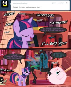 Rating: Safe Score: 0 Tags: arthropod black_hair blue_eyes changeling_(mlp) comic cutie_mark dan_(dan_vs.) dan_vs. dan_vs_fim e621 earth_pony english_text equid equine fan_character female feral fluffle_puff friendship_is_magic fur green_eyes green_hair hair hasbro horn horse insect_wings male mammal multicolored_hair my_little_pony mythological_creature mythological_equine mythology pink_hair pony purple_body purple_eyes purple_fur purple_hair quadruped queen_chrysalis_(mlp) size_difference tail text twilight_sparkle_(mlp) two_tone_hair unicorn wings User: bunchy7s