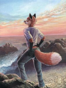 Rating: Safe Score: 0 Tags: 2007 anthro beach belt biped bodily_fluids bottomwear canid canine clothed clothing crying denim denim_bottomwear denim_clothing detailed_background e621 footwear fox fully_clothed fur furgonomics gloves_(marking) jeans kacey landscape male mammal markings outside pants rear_view red_body red_fur rock sand scenic_view sea seaside shirt shoes sky solo standing steve_foxx tail tail_clothing tears topwear water whiskers User: bunchy7s