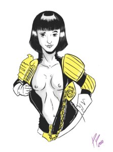 Rating: Explicit Score: 0 Tags: 1girls 2000_ad 2010 areola areolae badge barbara_hershey belly_button bob_cut breasts clothes clothing dark_hair dated exposed_breasts exposed_nipples eyelashes female female_focus female_only gloves hair hand_on_hip human human_only judge_dredd_(franchise) judge_hershey looking_at_viewer medium_hair midriff navel nipples no_bra no_underwear nude nude_female nudity open_clothes open_eyes partially_colored purplepornographer rule34 shoulder_pads signature small_breasts smile smiling solo solo_female solo_focus stomach topless upper_body User: bunchy7s